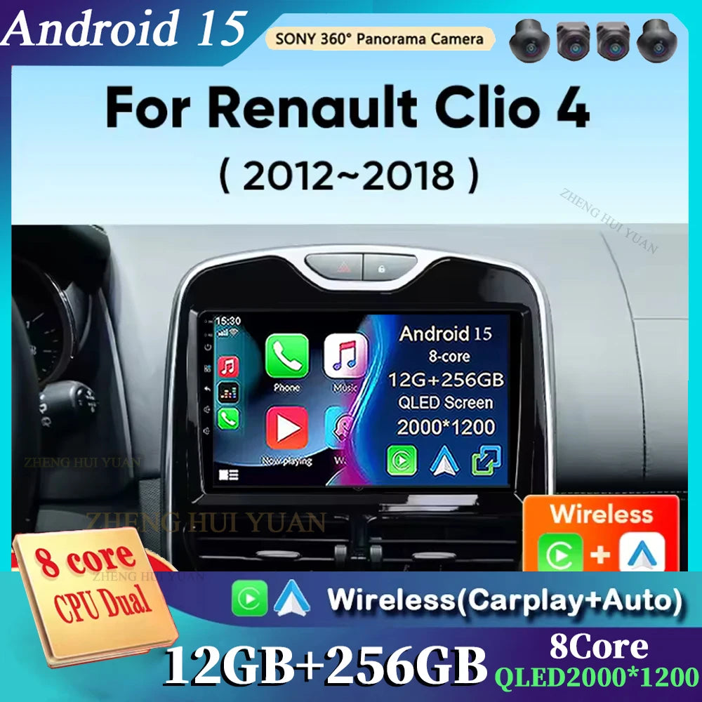 Android 15 Car Radio For Renault Clio 4 2012 2013 2014 2015 2016 2017 2018 Wireless Carplay Android Auto Multimedia 2 Din autora