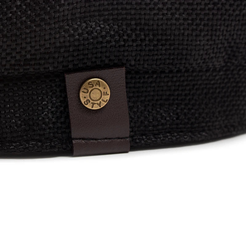 New Vintage Newsboy Caps Summer Linen Beret Men Women Fashion Retro Luxury Sun Visor Hip Hop Casual Hat Daily Wear