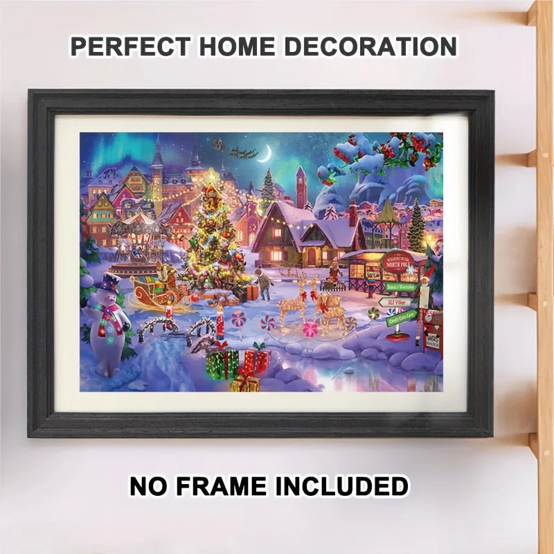 1000pcs Christmas Jigsaw Puzzle -Xmas Festive Gift Extravaganza | 70x50cm (27.5x19.7 Inches) |  Gift for Family & Adults