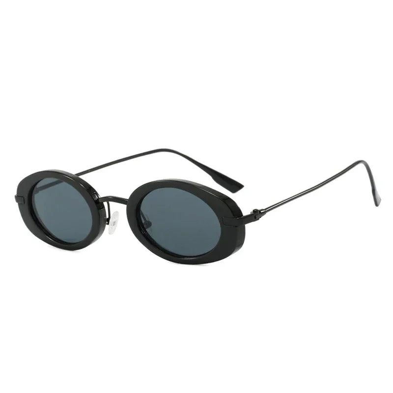 JNPCXI Retro Small Oval Women Luxury Sunglasses Fashion Punk Men UV400 Trending Gradient Sun Glasses Shades