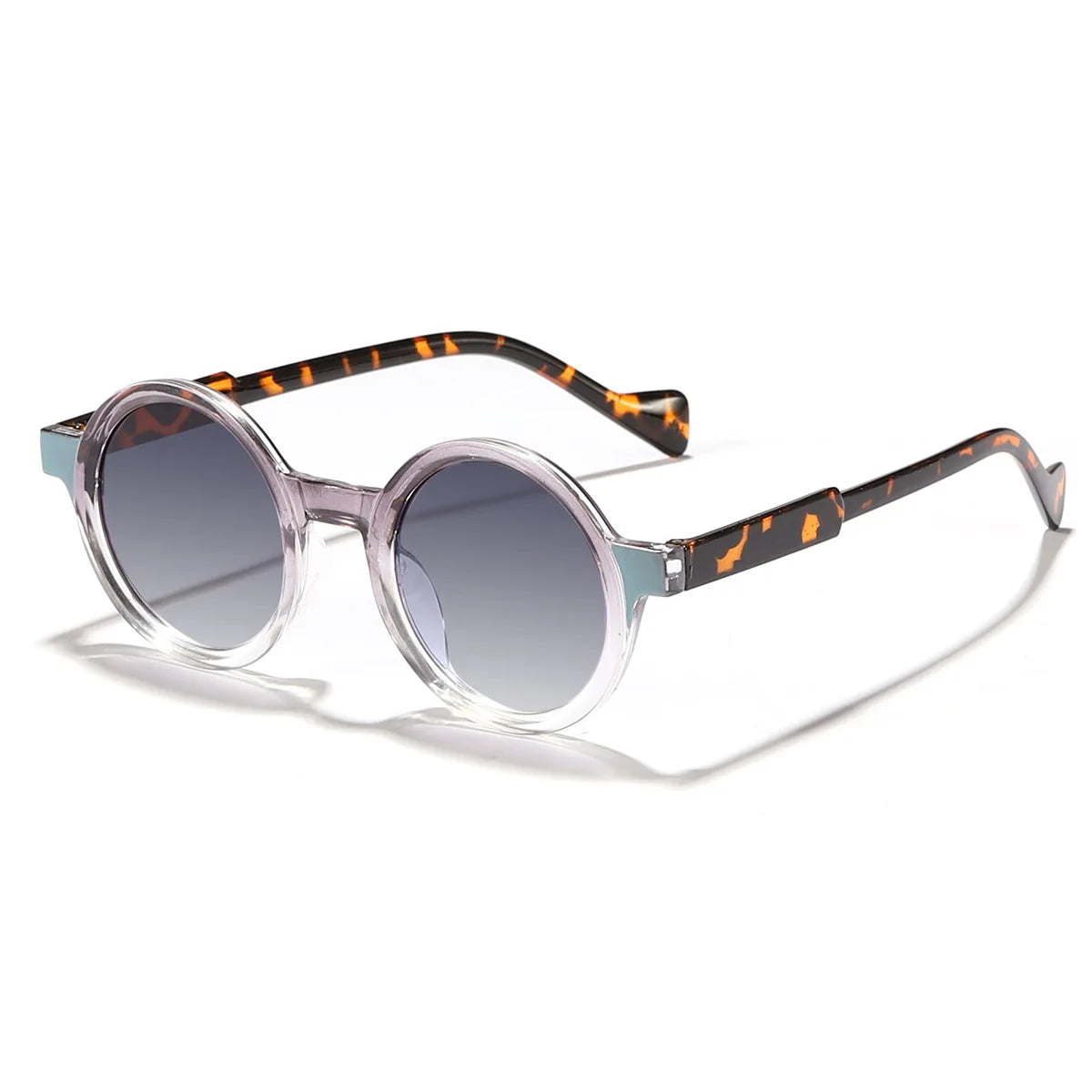 JNPCXI Round Sunglasses Women Fashion Rainbow Gradient Men Shades Retro Trending Retro Sun Glasses UV400