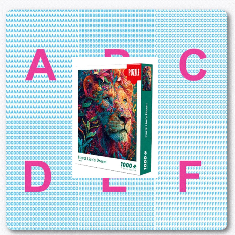 1000-Piece Jigsaw Puzzle for Adults: Majestic Lion in Vivid Colors, Large 70x50cm (27.5x19.7in)  Christmas Gifts