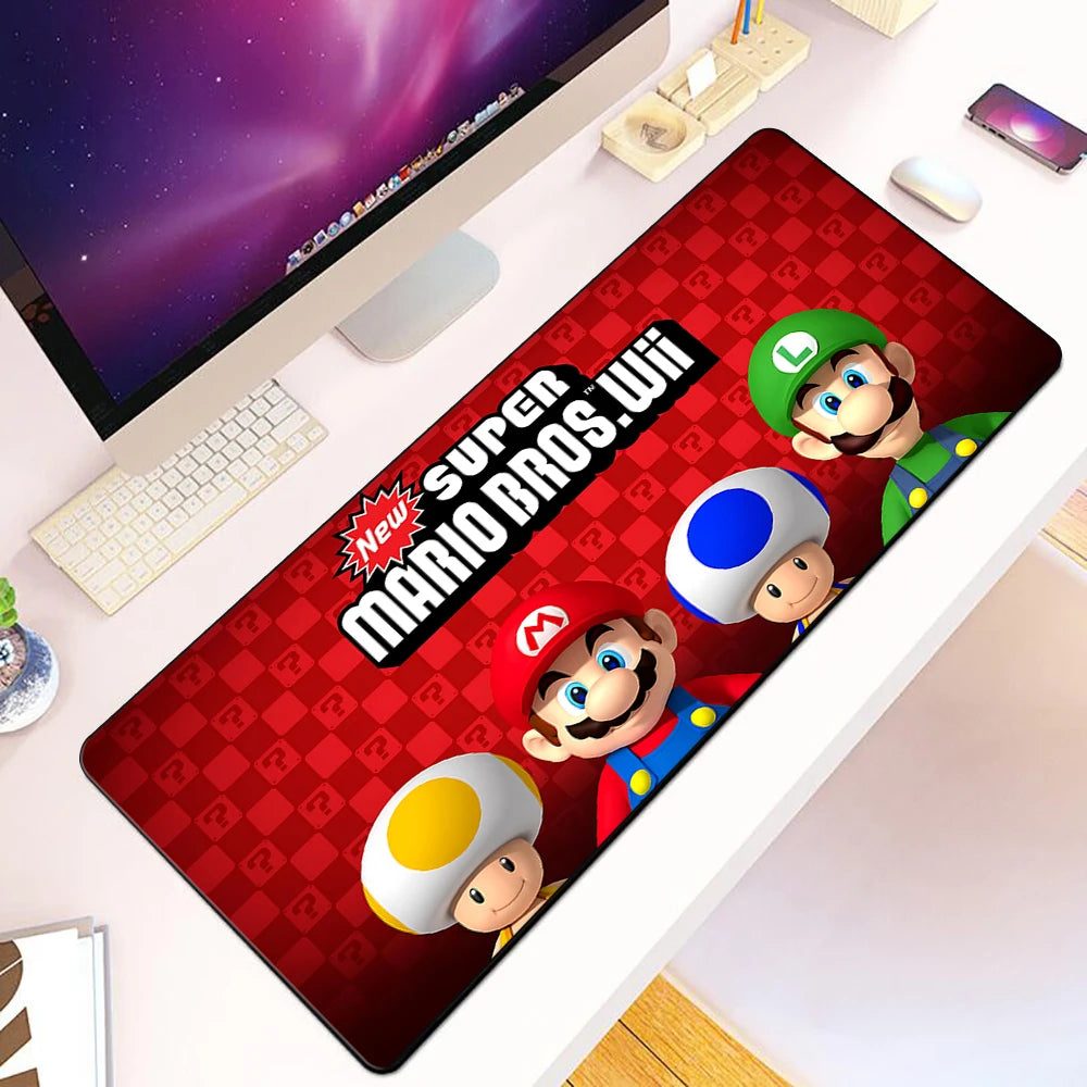 Game Bros Super Marios Mousepad HD Printing PC Game Keyboard Nonslip Mouse Pad13