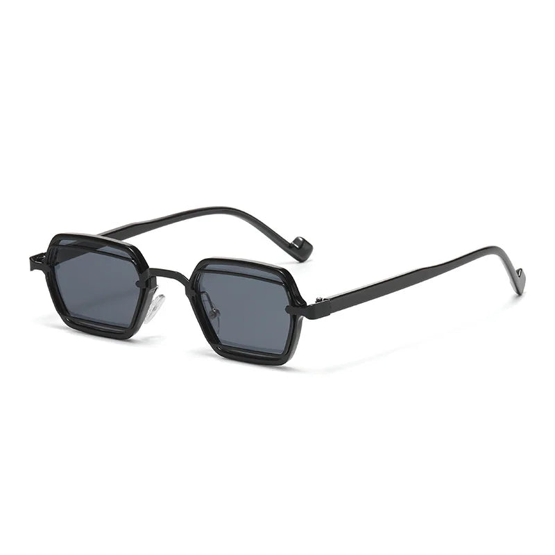 JNPCXI New Retro Small Punk Square Sunglasses Women Shades UV400 Fashion Clear Lens Men Anti Blue Light Eyeglass Frame
