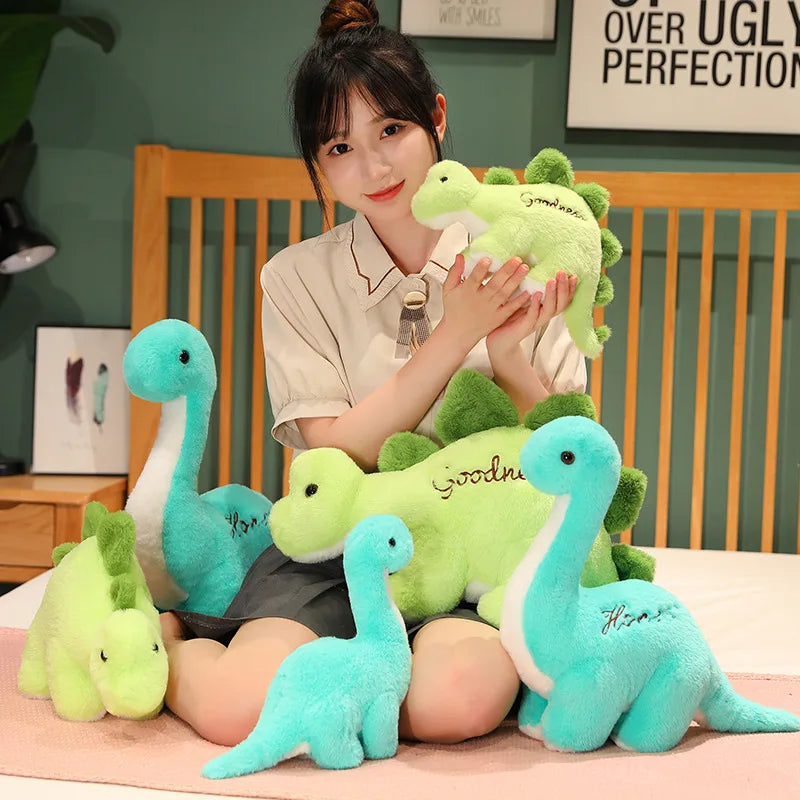 Cartoon Simulation Dinosaur Plush Toy Tyrannosaurus Rex Stuffed Soft Triceratops Cute Doll Toys for Kids Boys Girls Babys Gifts