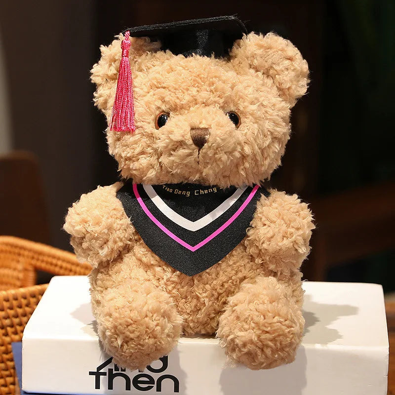 Doctor's Clothing Teddy Bear Doll Plush Toy Small Sitting Bear Doll Boys Girls Students Graduation Gift