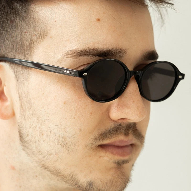 JNPCXI New Retro Small Oval Women Sunglasses Fashion Leopard Candy Color Shades UV400 Men Trending Rivets Punk Sun Glasses