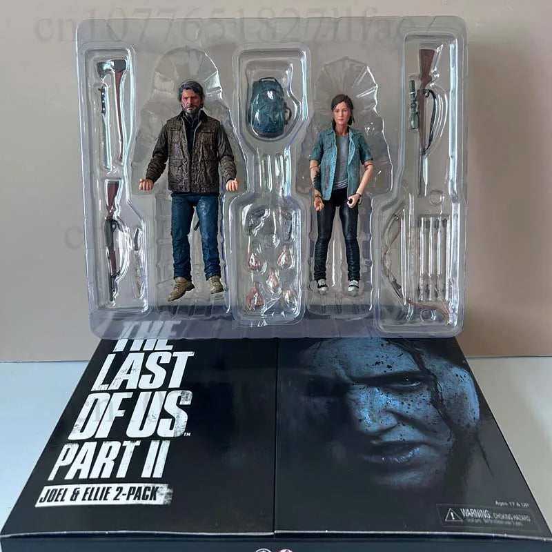 18cm 7in 2pcs NECA Figure the Last of Us Part 2 Joel Ellie w/ Bow Action Figures