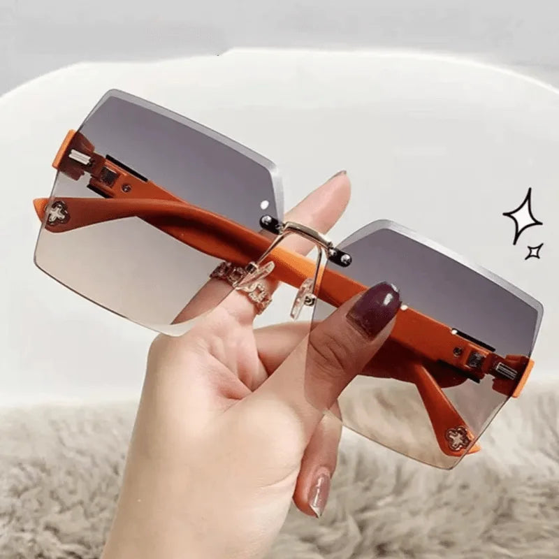 Fashion Frame Cutting Sunglasses Mask Sunglasses Women's Fashion Women's Fashion Sunglasses