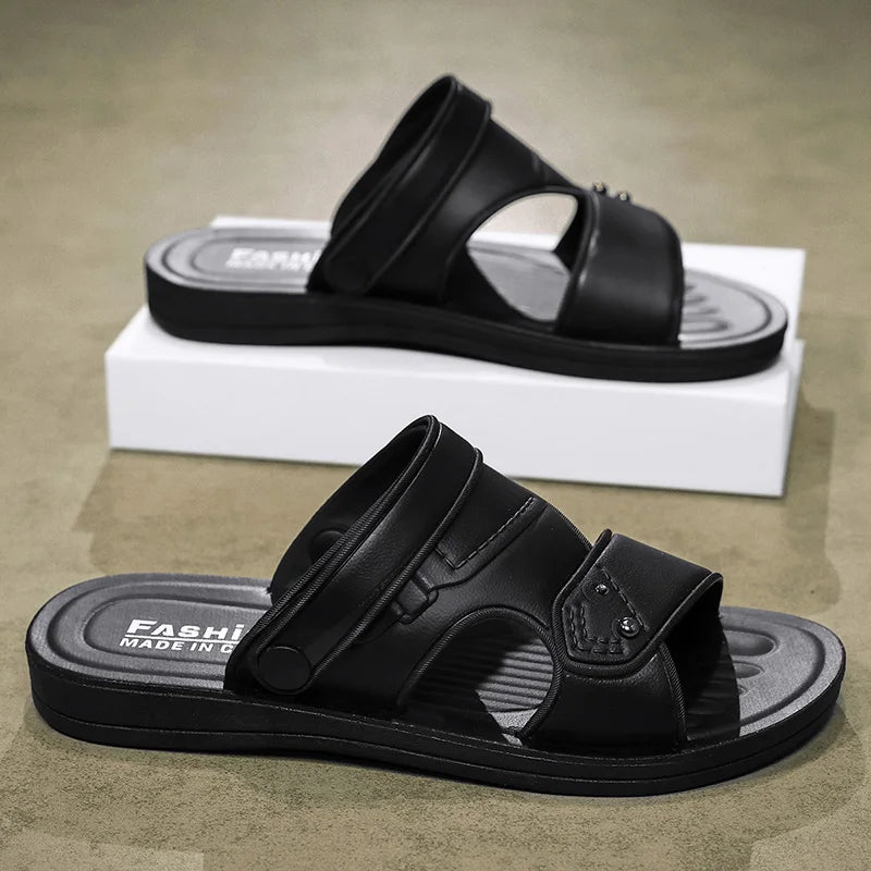 Summer Men's Sandals Comfortable Beach Shoes For Men Holiday Outdoor Casual Slippers Male Fashion Flat Sandals Men's Slippers
