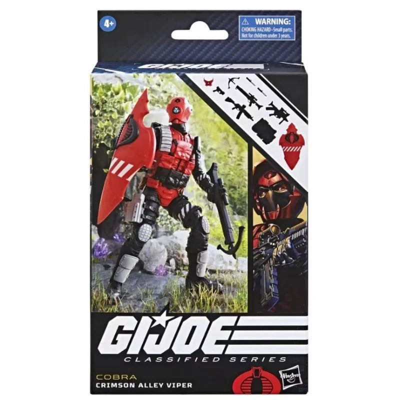 Original Hasbro G.I. Joe Classified Series 91 Cobra Crimson Alley Viper Anime Figures Toys Models Collection