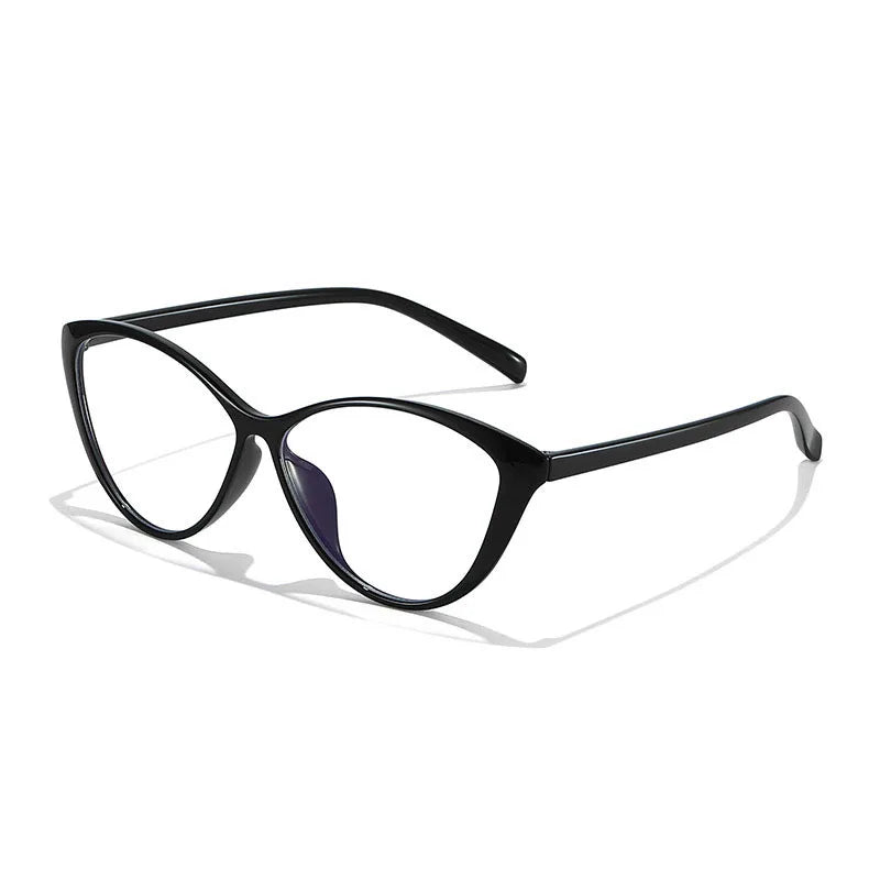 1 Pair Chic Cat Eye Glasses for Women Fashionable Full Frame PC Frame Durable Eyewear