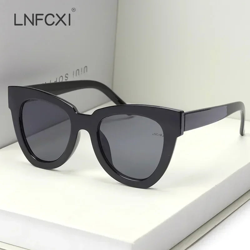 JNPCXI Fashion Cat Eye Sunglasses Men Luxury Brand Designer Vintage Women Sun Glasses Gafas De Sol Uv400