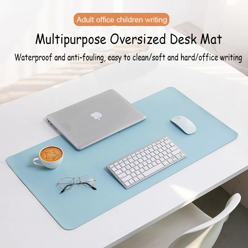 Protector PU Desk Mat Large Size Office Waterproof Mouse Pad XXL Desktop Gaming MousePad Mouse Mat Computer Accessories