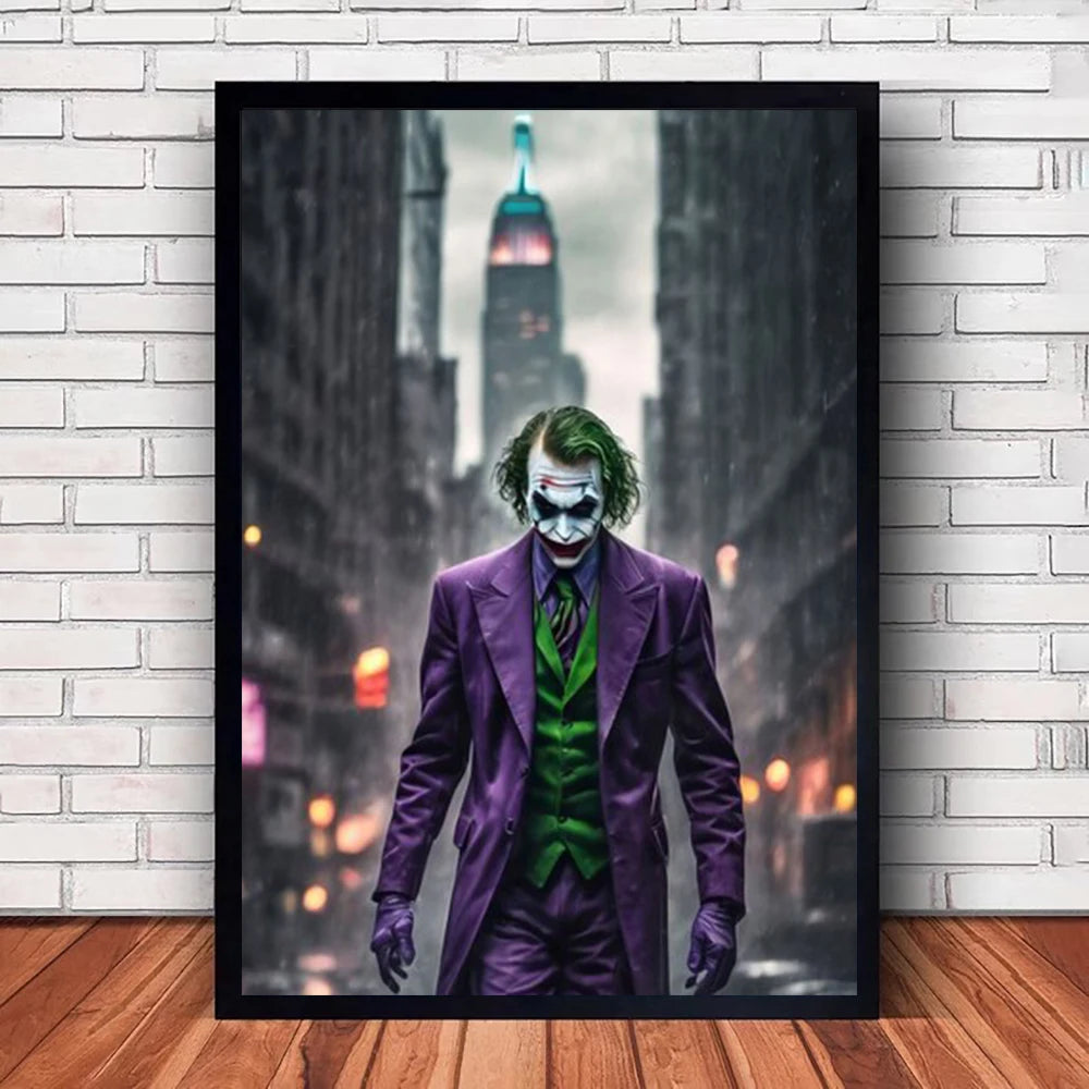 MINISO Movie JOKER Scene Canvas Wall Art Painting Home for Modern Room Decor 11