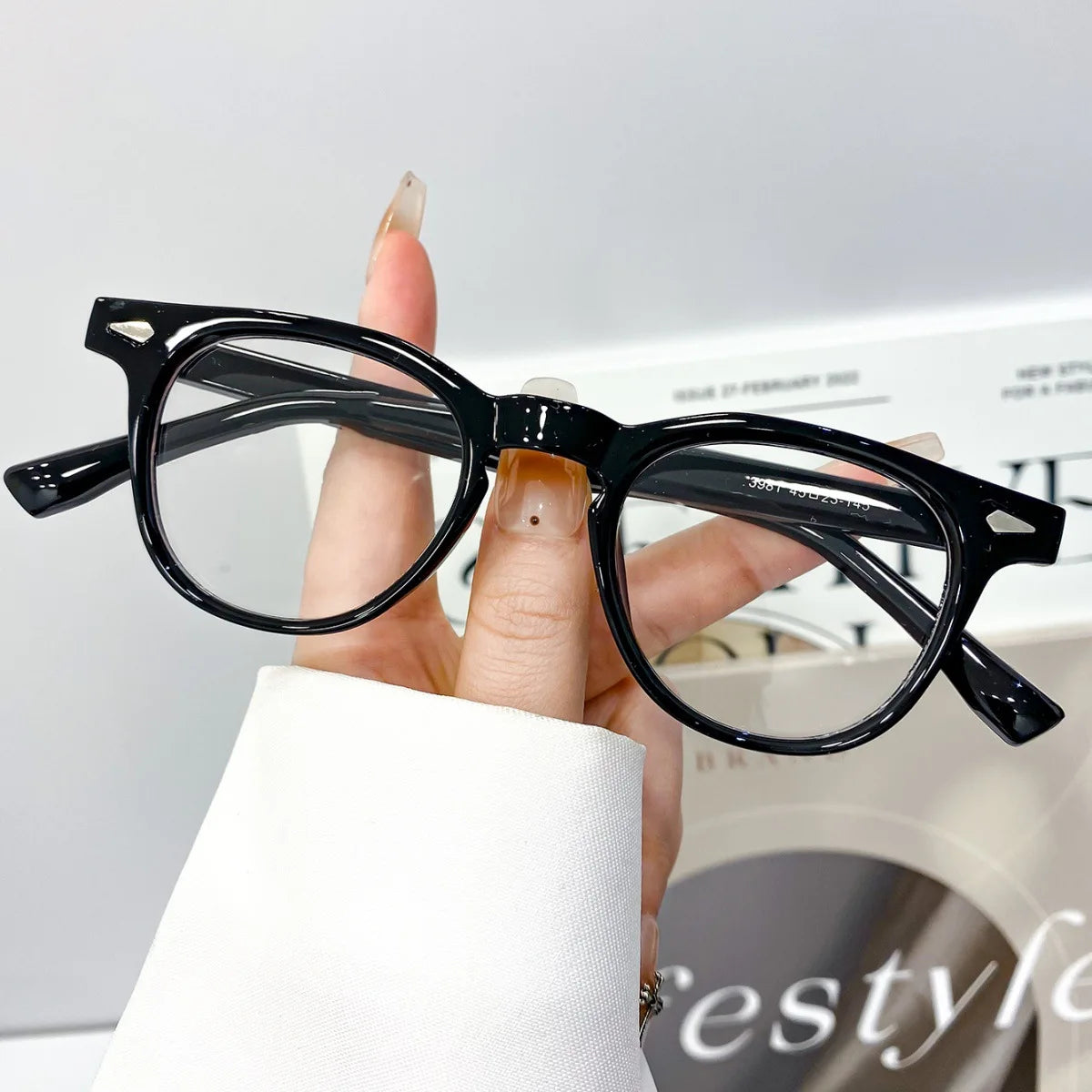 JNPCXI New Fashion Square Rivets Women Candy Color Green Yellow Shades UV400 Sunglasses Retro Men Clear Lens Frame