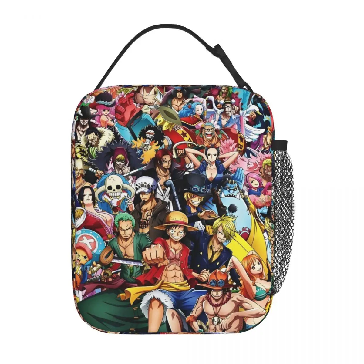 Monkey D. Luffy Anime One Piece Insulated Lunch Bag Leakproof Meal Container Cooler Bag Tote Lunch Box Office Travel Girl Boy