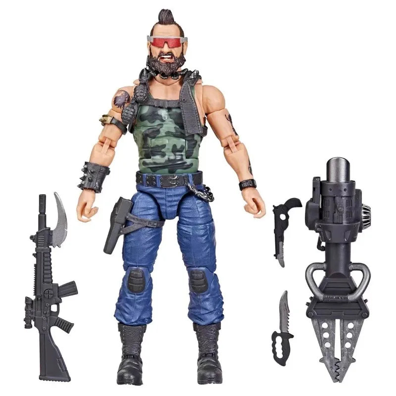 Original Hasbro G.I. Joe Classified Series #102 COBRA Dreadnok Ripper Action Figure Collection Model Toys