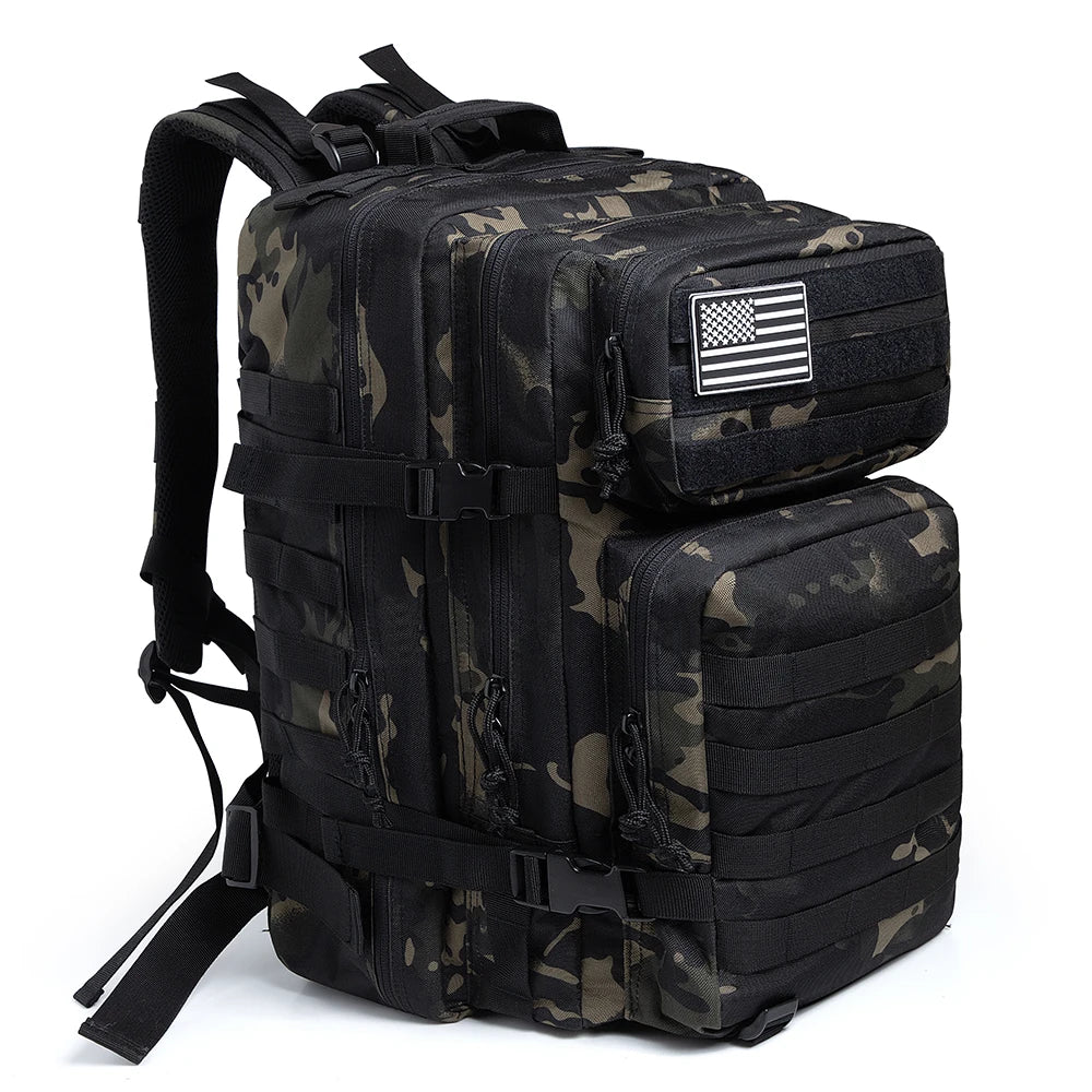 Tactical Backpacks Outdoor 45L Molle Hike Bags Outdoor Trekking Camping Backpack
