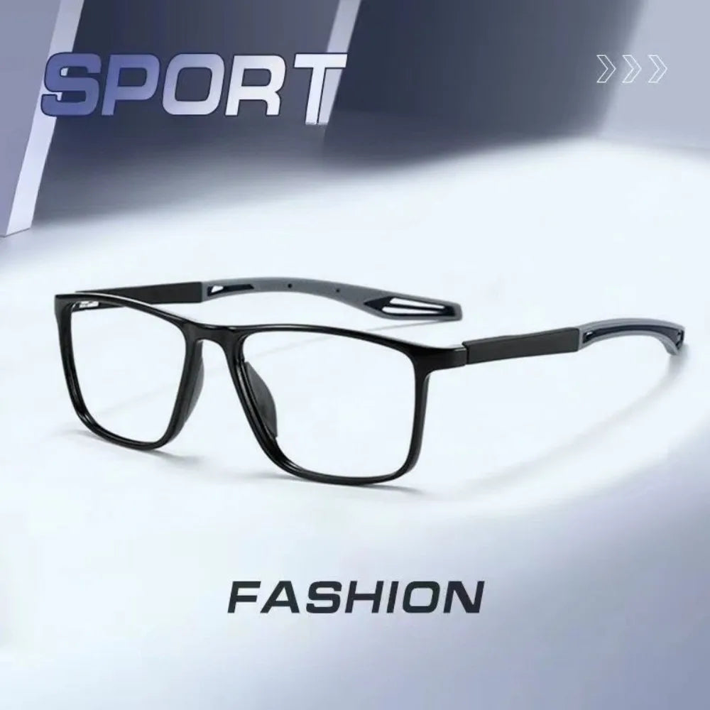 +1.00+1.50+2.00+2.50+3.00+3.50+4.00 TR90 Sports Anti-blue Light Rectangular Reading Glasses Anti-drop Anti-slip Glasses