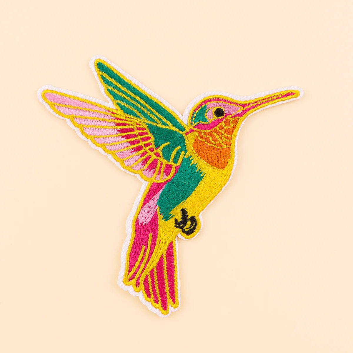Cute Bird Iron On Patch Clothes Patch For Clothing Hummingbird Embroidered Patch Garment Apparel Accessories Sewing Stickers