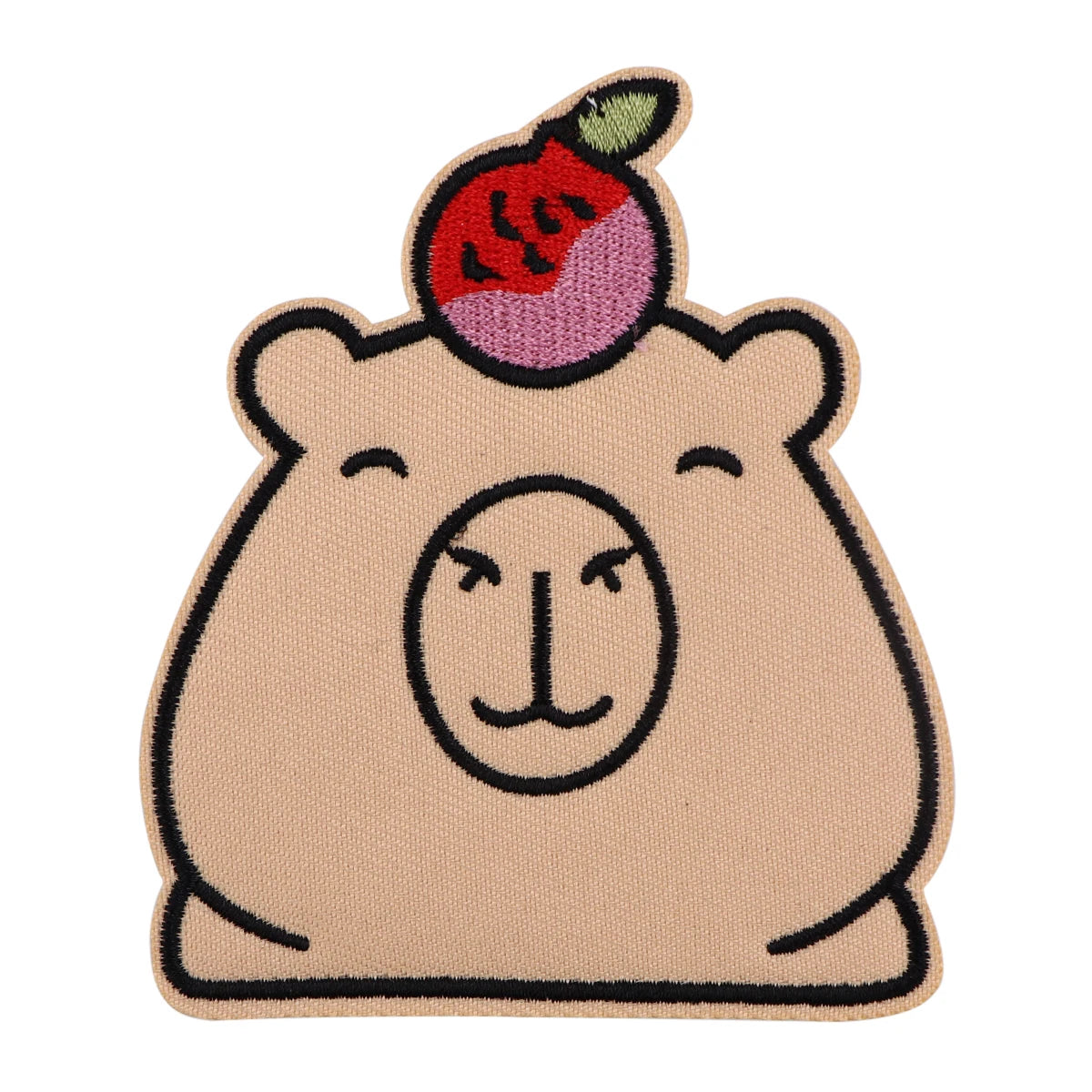 Cute Capybara Embroidery Patches For Clothing Patches For Clothes Cartoon Animal DIY Iron on Patch On Clothes Stickers