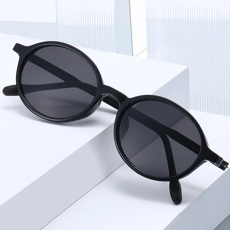 JNPCXI New Small Round Sunglasses Women Men Tr90 Fashion Ins Popular UV400 Ultra Light Sun Shades 2026