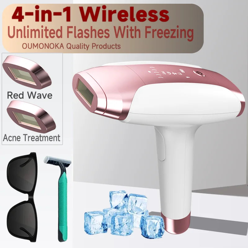 Permanent IPL Laser Hair Removal Epilator Women Men Facial Body Shavers