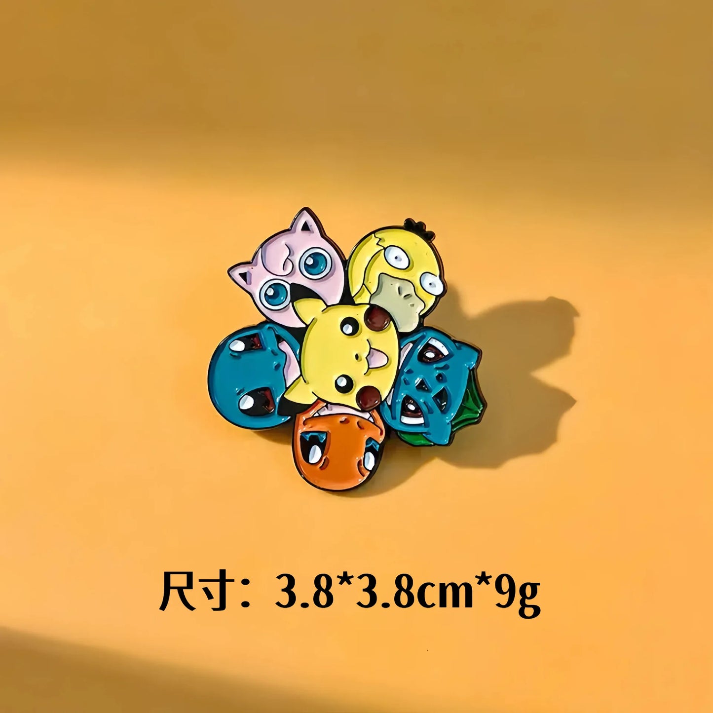 7Pcs Pokemon Pikachu Cloud Enamel Pin Brooches for Women Cartoon Badge on Backpack Hat Decoration Accessories Anime Jewelry Gif