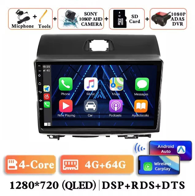 Android 15 Carplay Auto Car Radio for r KIA Ray 2011 - 2017 Multimedia Stereo Player GPS Navigation Head Unit Wifi 4G+WIFI