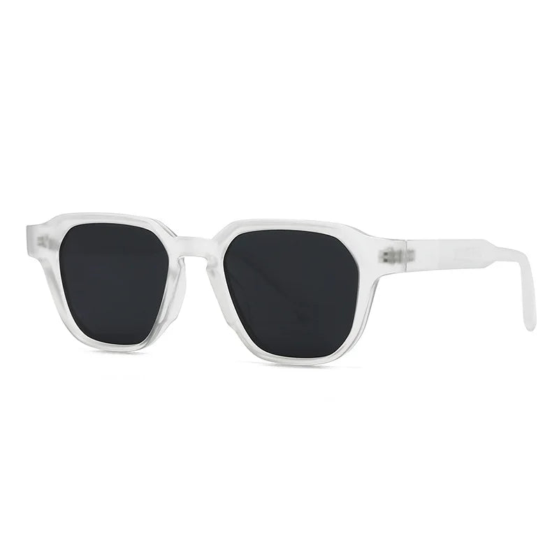 JNPCXI New Ins Popular Fashion Women Square Sunglasses Shades UV400 Retro Tea Tea Men Trending Sun Glasses