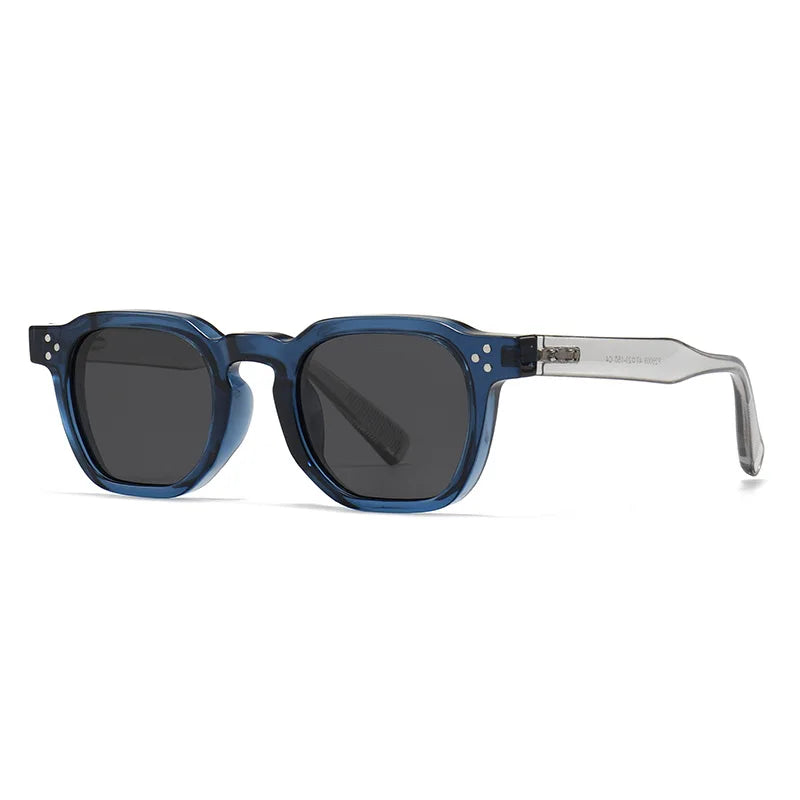 JNPCXI New Polarized Vintage Rivets Polygon Square Women Sunglasses Fashion Men Shades UV400