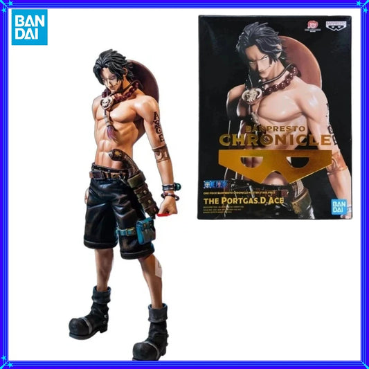 【IN STOCK】Original Banpresto Chronicle Master Stars Piece One Piece Portgas D. Ace 22cm Figure PVC Collectible Model