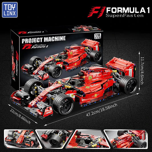 Formula 1 RC Race Cars Building Sets MOC Remote Control Blocks Collectible Model