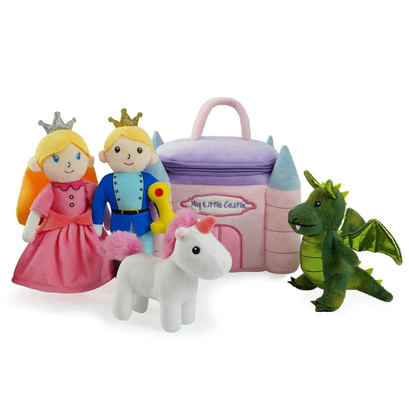 Cute Pretend Play Plush Toy Set My Little Policeman Chef Detective Firefighter Doctor Pirate Role-Play Intresting Toys Gift