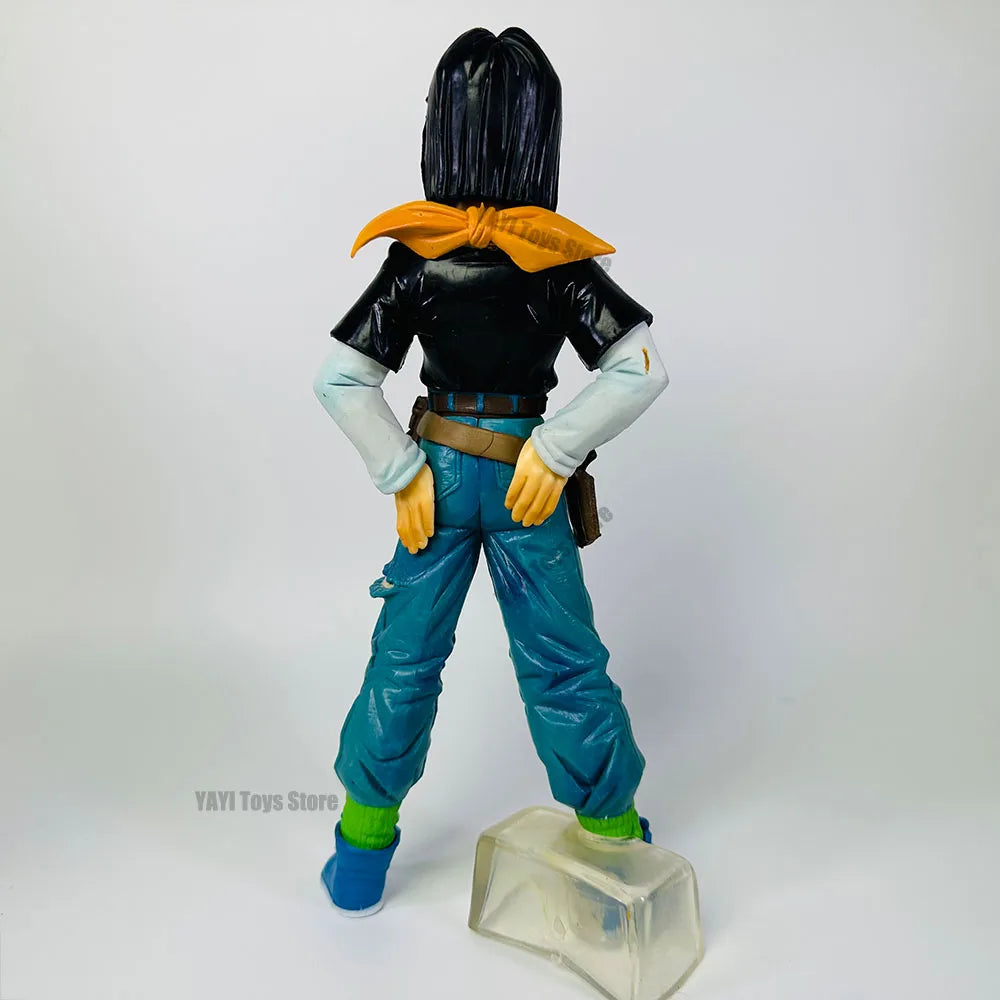 25CM Dragon Ball Z Android 17 18 Anime Figure Android 18 PVC Action Figures