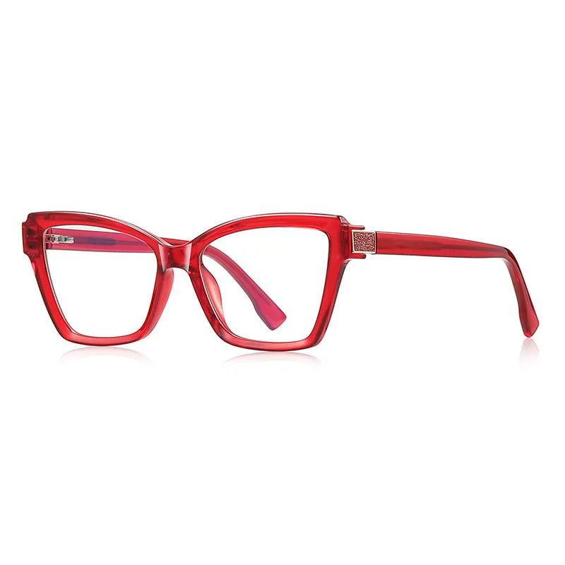 JNPCXI New TR90 Ultralight  Anti-Blue Light Spring Hinge Women Eyeglasses Green Frame Optics Prescription Glasses