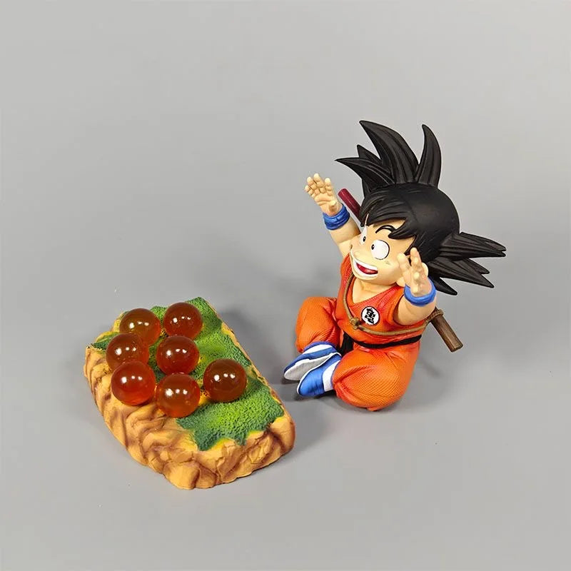 In Stock Anime Dragon Ball Son Goku With Base Kid Goku Figurine Action Figure 14cm Pvc Statue Collection Model Toys Gifts