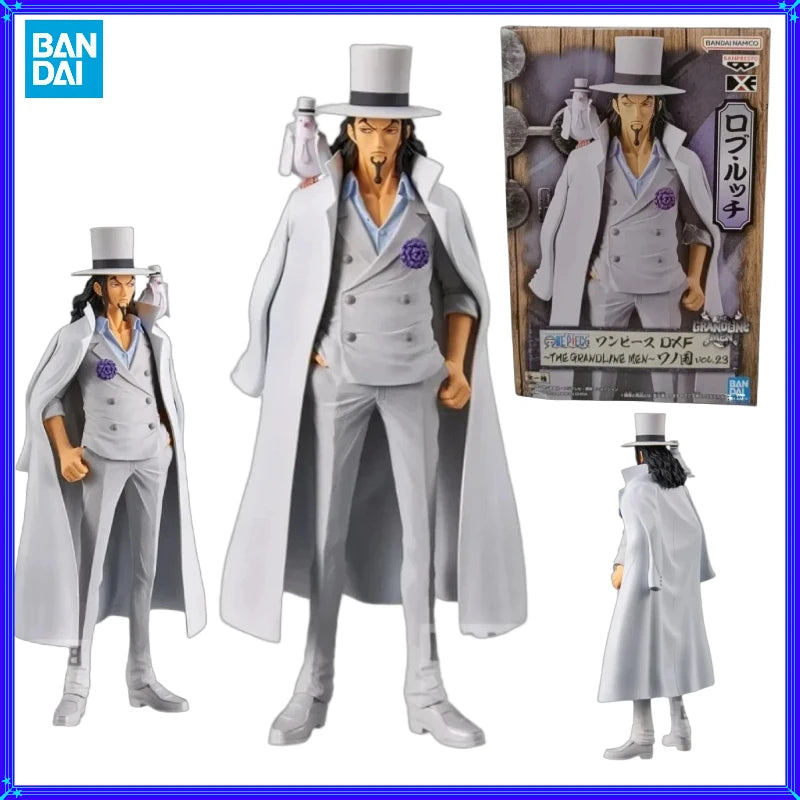 【IN STOCK】Original Banpresto DXF The Grandline Men Wano Vol.23 One Piece Rob Lucci 17cm Figure PVC Collectible Model