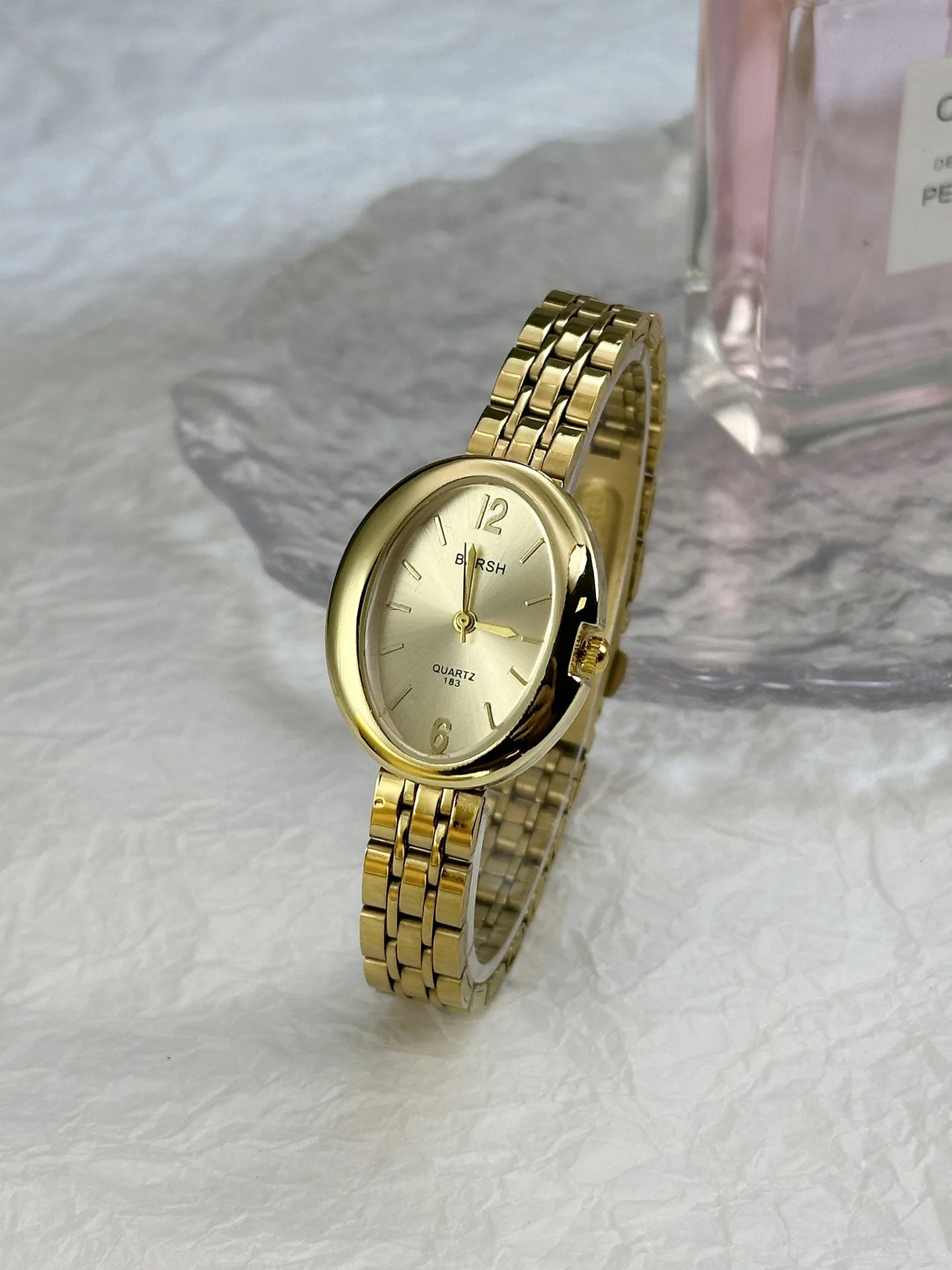 Luxury Ladies Oval Dial Watch Women Quartz Watches Fashion Stainless Wristwatch Gift Dress Clock Reloj De Mujer Relogio Feminino
