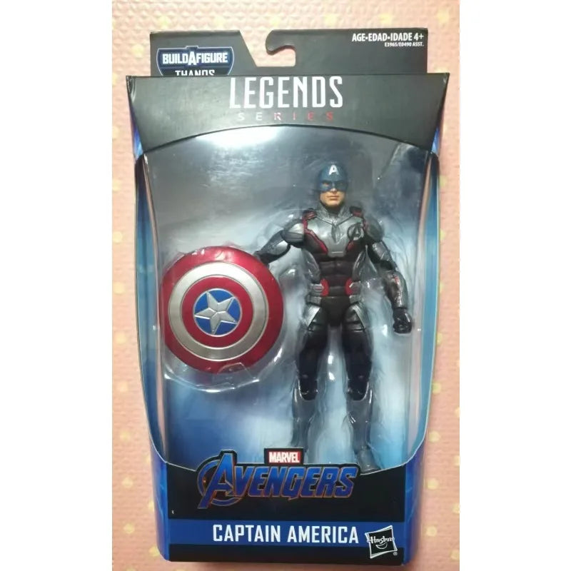 Original Hasbro Marvel Legends Series CAPTAIN AMERICA Anime Figure Toys Collection Ornaments