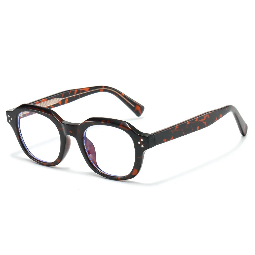 JNPCXI New Acetate Glasses Frames for Men Protect Eyes Anti Blue Light Square Fashion Eyeglasses Optical Eyewear