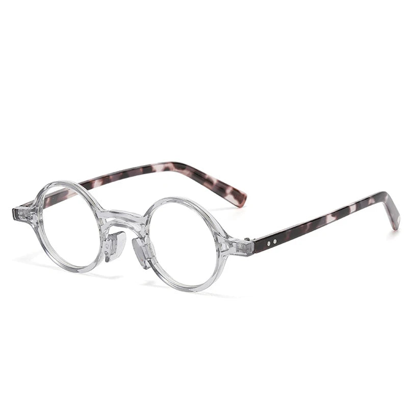 JNPCXI New Retro Small Round Women Glasses Frame Fashion Punk Eyewear Clear Anti-Blu-Ray Men Optical Frame Computer Goggles