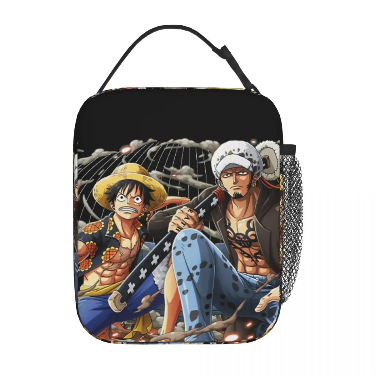 One Piece Monkey D Luffy Anime Insulated Lunch Thermal Bag Work School Bag