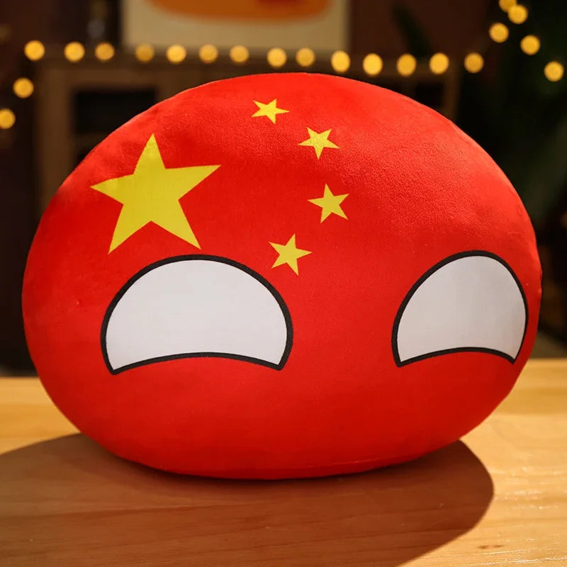 Country Ball Toys Plush Polandball Hand Warmer Pillow Countryball USSR USA FRANCE RUSSIA UK JAPAN GERMANY ITALY Decor
