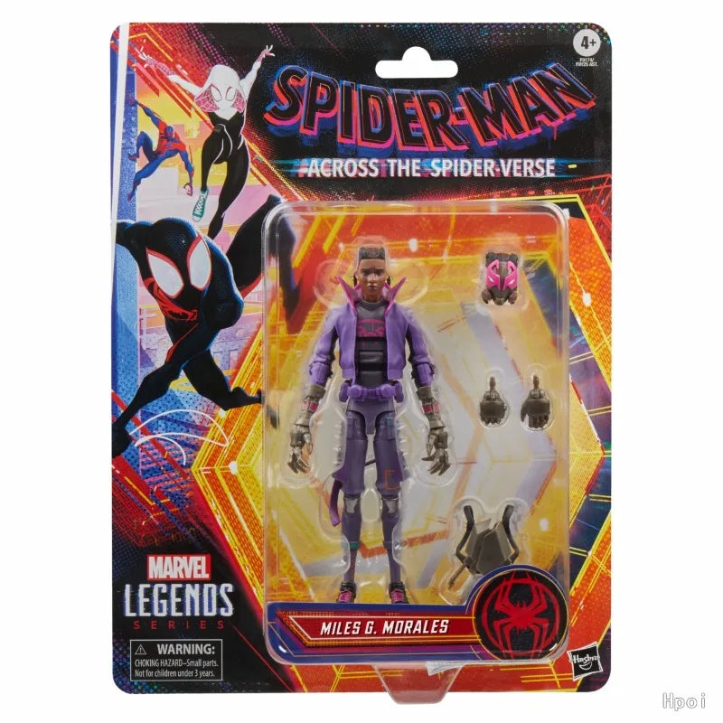 Original Hasbro Marvel Legends Series Miles G. Morales Anime Figure Toys Models Collection