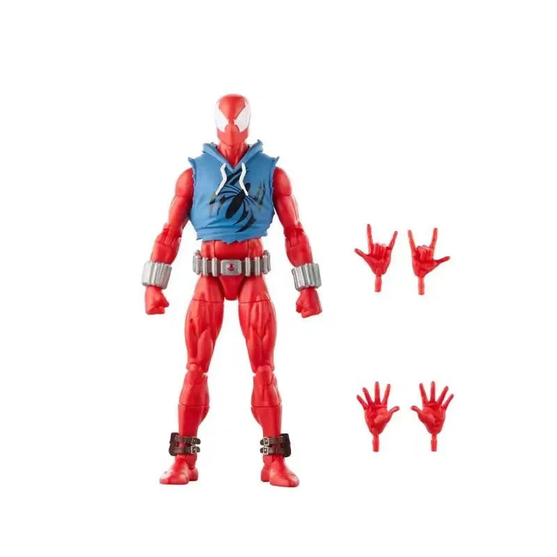 Original Hasbro Marvel Legends Series Retro Spider-shot Scarlet Last Stand Spiderman Action Figure Toys Model Ornaments