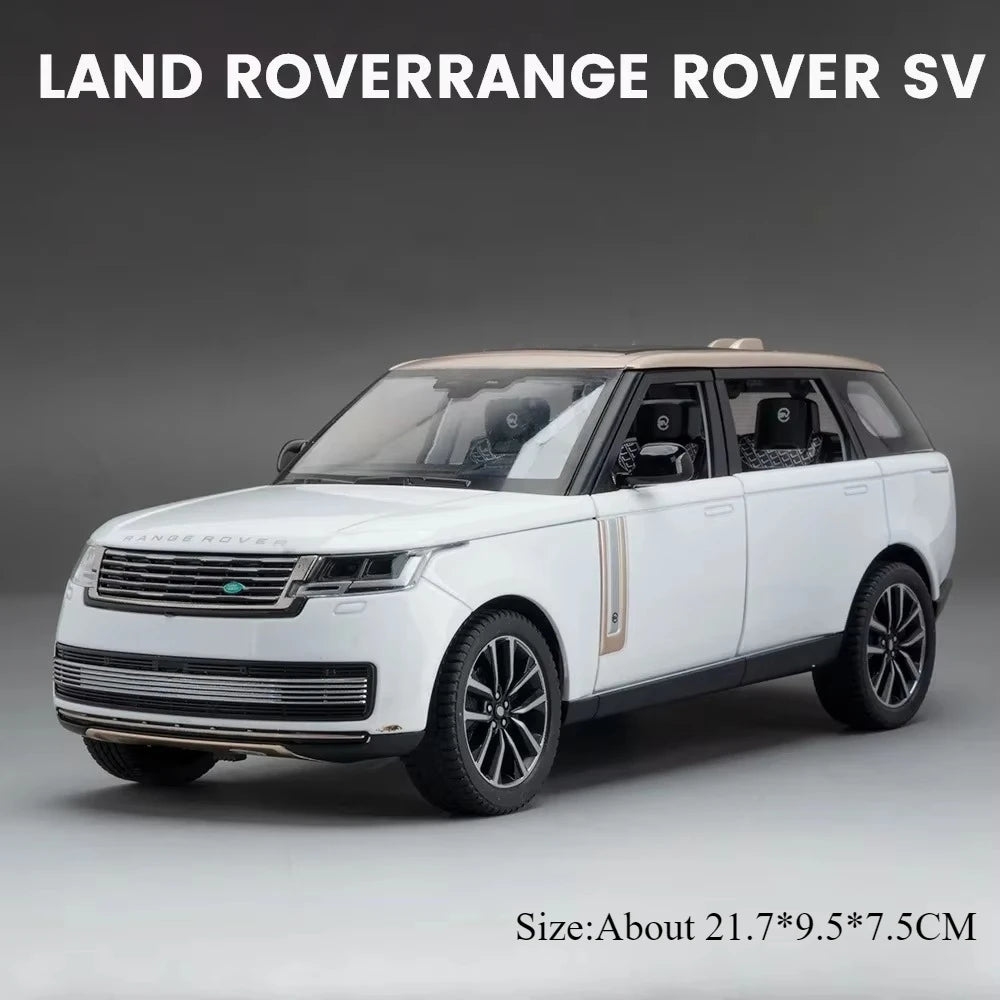 1:24 Land Rover Defender 110 Range Rover Miniature Model Diecast Alloy Car Toys Doors Opened Pull Back Vehices Boy Birthday Gift