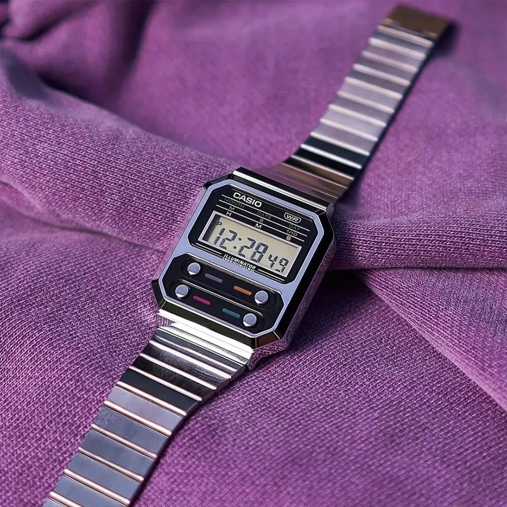 Casio A100WE-1A/7B Men's Watch luxury fashions, Calculator Model Personalized