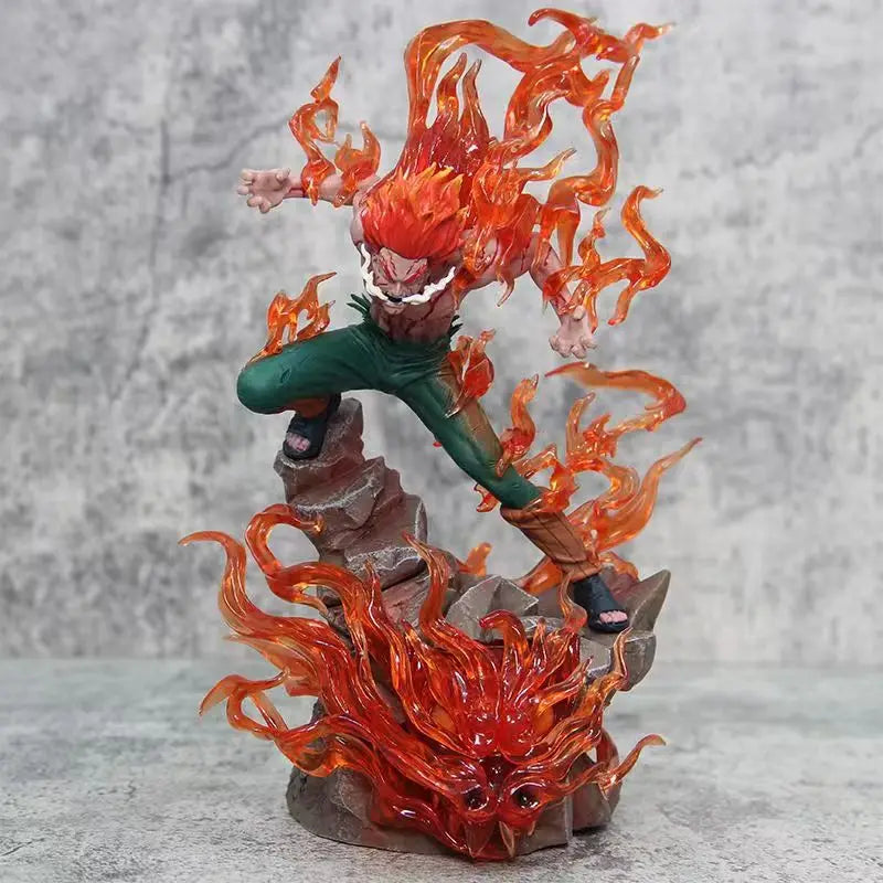 10" Naruto Might Guy Ten Years of Shinobi Anime Action Figure w/ Immortal Light
